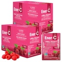 Ener-C multivitaminska mešanica - Vitaminski paketi za vodo, Elektrolitski paketi v prahu, Vitaminski alkohol Mix, Hidracija Tekoča mešanica, Imunski spodbujevalec za odrasle, Zdrava energija - Malina, 60 Število