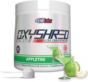 EHP Labs OxyShred Non Stimulant Pred vadbo Powder - Stim Free Pre Workout, Kofein Prost Preworkout za moške in ženske z L Glutamin & Acetil L Carnitine - Apple, 60 Servings