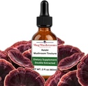 Reishi Tincture, Daily Supplement, Double Extracked for High Potency, 2 Fl oz, 60 odmerkov