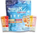 electrolyte Hydration Powder Supplements 32 Vrečke Easy Open Enosmerno serviranje Kot nalašč za vajo Bistveno za dnevno hidracijo ne potrebuje sladkorja, brez kalorij, Keto prijazen