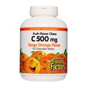 Naravni dejavniki, otroci žvečljivi Vitamin C 500 mg, Podpira Imunsko zdravje, Kosti, Zobje in Gumi, Tangy Orange, 180 Število (Pack od 1)