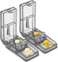 JohnBee 2PCS tablete Cutter za majhne ali velike tablete - Najboljši multiple tablete Splitter kdaj - Oblikovanje v ZDA - Podvoji kot tablični okvir - Ni primeren za majhne tablete (Siva)