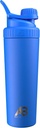 AeroBottle Cryo Shaker Cup, Izolirana Steklenica za vodo iz nerjavečega jekla in stresalnik beljakovin, meša beljakovine in pred vadbo z turbulentno tehnologijo mešanja, brez mešanja kroglice ali Wisk, 26oz, Artic Sea Blue