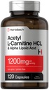 Horbäach Acetil L Carnitine HCL & Alpha Lipoic Acid 1200mg 