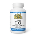 Naravni dejavniki Vitamin D3 - Dnevni dodatek za kosti in podporo - Vitamin D dodatek Aids Zdrav imunski sistem Funkcija - Podpira močne sklepe in kolena - 120 Softgels (120 Servings)