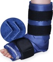 XXL Ledeni ovoj za poškodbe stopal, polnega pokrova Ledeni ovoj, Gel Ledeni paketi, ki se lahko ponovno uporabijo za Plantar Fasciitis, Ahil Tendonitis, Sprained Angles in Heels, Fibularne poškodbe, Modra