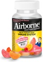 Airborne 750mg Vitamin C Gumies za odrasle, Imunska podpora dodatek z zmogljivimi antioksidanti Vitamini A C & E - 21 Gumies, Asortirane sadne arome