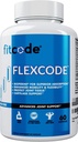 fitcode Flexcode Ultra Premium skupna podpora, glukozamin, kurkuma, MSM, hondroitin, hialuronska kislina, Gluten-free, za moške in ženske (30 sluge)