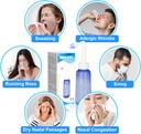 300 ML Nazalni rinse Neti Pot Sinus Rinse steklenica Nežna Nazal Pranje steklenica Nos Čistilo Udobno za odrasle & Kid učinkovito tlak namakanje z 20 Nazal pranje sol paketi BPA brezplačno