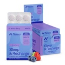 Neuro melatonin 5mg mete za spanje in polnjenje (144 kosov) - hitro raztopite melatonin brez sladkorja mete z limonino balzam & kamilico za boljše spanje - mirno spanje dodatek za odrasle - noč Berry aroma