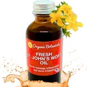 Em’s Herbals Fresh St. John's Wort Oil - Wild žetev v ZDA, naravna rešitev za živčno nelagodje, kožne izbruhe, rane, brazgotine, in Stretch Marks - koža, obraz, telo, lasje, Masažno olje (2 Oz)