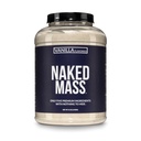Naked vaniljska masa - vse naravne vaniljske mase Gainer beljakovine v prahu - 8Lb razsutem stanju, brez GSO, brez glutena in soje, brez umetnih sestavin - 1.260 kalorij - 11 servivov