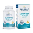 Nordic Naturals Ultimate Omega, Lemon Flavor - 120 Soft Gels - 1280 mg Omega-3 - Visokopotezni ribje olje dodatek z EPA & DHA - Spodbuja zdravje možganov in srca - Non-GMO - 60 Servings