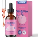 JoySpring Vitamin C in cink za otroke, Starejše jagode Tekoči dodatek 