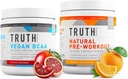 Resnica Nutrition Natural Athlete Workout Stack - Natural Preworkout (Orange Tangerine) + Vegan BCAA (Krvavava pomaranča)