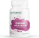 AMBROSIAL Kalcij Magnezijev cink z vitaminom D3 Pakiranje z 1-60 kapsulami