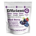 ANDREW LESSMAN Efficient C Mixed Berry 180 Packets - Imunska, energija, stres in podpora za zdravje oči. Povrnitev vitamina C. Brez kalorij. Brez sladkorja. Ni ogljikovih hidratov. Enostavno za Mix.