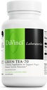 DaVinci Labs Green Tea-70 - prehranska dopolnila za podporo imunskega sistema, kardiovaskularnega zdravja in holesterola - z ekstraktom zelenega čaja - brez glutena - 60 vegetarijanskih kapsul