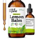 Divje in organske kapljice limone - Sproščujoče limonin list Extract dodatek - Umirjanje Melissa Officinalis Tincture - Vegan, sladkor in alkohol brez - 2 fl