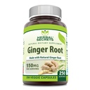 Herbal Secrets ingver Root 550 mg Per Serving, 250 Veggie Kapsule Supplement 