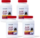 Velika kislina Gone Extra Strength Antacid Žvečljive tablete - Proti acid Reflux Medicina za odrasle - Vznemirjena želodčna sluznica, prebavne motnje in zgaga Relief - Dolgotrajna - 100-Count (4 pakiranja)