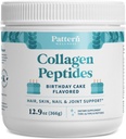 Vzorec Wellness Kolagen Peptides Powder (Tip I & III) - Lasje, nohti, koža in skupno zdravje - Grass Fed & Pasture dvignjen - hidroliziran Kolagen, Non-GMO, Dairy Free, & Keto - Rojstni dan Torta (13 Oz)