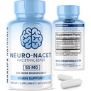 MaxLife Naturals Neuro NACET N-Acetil L-Cysteine – 60 kapsul, 20x Več Biorazpoložljiv Glycine NAC Supplement N-Acetil Cysteine etil Ester s selenom, 10x Glutatione Boost for Brain & Lung Support