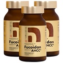 Fucoidan Powered with AHCC® Brown Seaweed Immunitete dodatek z visoko čistostjo organsko Mekabu Mozuku Agaricus 3 steklenice - 480 Zelenjavne kapsule Izdelano na Japonskem