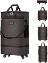 Kovčki s kolesi Razširjena Prtljaga Zložljiv kovček s 4 univerzalnimi kolesi Združljiv Rolling Case (Coffee)