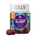 OLY Muscle Recovery Sleep Gumies, Sleep and Sore Muscle Support, 3mg Melatonin, Tart Cherry, Vitamin D, Berry Flavor - 40 Count