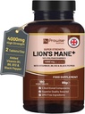 Lions Mane Gobe Dodatek 4000mg z vitaminom B1, B6, B12 & Black Pepper - 180 Super Jakost Veganske tablete s 50% polisaharidi (Ne v prahu ali kapsulah) 