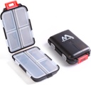 2PS teden tablete Organizator mali Folding Box 7 Day BPA-free Dnevne tablete Vsebnik Zmogljive potovalne tablete Primer z Lock tablete imetnik, Medicine Organizator za Purse Pocket za shranjevanje vitamin Etc (črna)