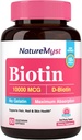Biotin 10000 mcg, visoka jakost, biološko aktivno, hladno pripravljeno kokosovo olje za maksimalno absorpcijo, brez želatine, las, nohtov, kože, 60 vegetarijanskih mehkih gelov