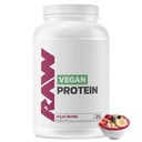 RAW Vegan Protein Powder, Acai Bowl - 20g beljakovin na osnovi rastlin v prahu in obogaten z vitamini za rast mišic in regeneracijo - nizka maščoba, nizka vsebnost ogljikovih hidratov, naravno aromatizirana in sladkana - 25 Serving