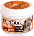 FullBucket Daily Dog Probiotic 150 Servisi - podpora naravna prebava, zdravljenje in preprečevanje diareje - probiotiki, prebiotiki in prebavne encime Vse v enem okusnem probiotičnem prahu za pse