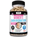 Kaya Natural Skin Hydration Vitamini - tablete za ženske - Kapsule za izboljšanje kože - Pospeševalec hiperstimulacije za ženske - spodbuja povečano energijo, Mood & Stamina - zmanjšanje suhosti - 30 Veggie kapsule