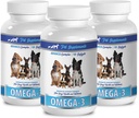 PET DOPOLNILA & HRANILO LLC Koža in plašč Mokra hrana - Dog Omega 3 Essential Maščobne ACIDS - Napredna Formula - Lasje in plašč Zdravje - Naravni - Dog Anti vnetne - 3 steklenice (540 Softgels)