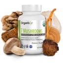 Organixx USDA Eko goba dodatek, 7 Fermentirane gobe – Levi Mane, Shiitake, Cordyceps, Turčija rep, Reishi – za podporo Imuno & Prebava, 60 Vegetarijanske kapsule