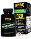 SNAC Aerobitin - Stimulant Free Pre-Workout dodatek za maksimalno vzdržljivost. Dušikov oksid Booster, Izboljša pretok krvi, zmanjša utrujenost in termogenske koristi. 120 Veggie kapsul
