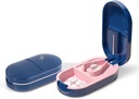 Tablete Cutter Splitter, kompaktne tablete Cutter za majhne tablete, precizne tablete Splitter za tablete in vitamine, prenosne tablete Splitter za potovanja in dnevno uporabo (modra)