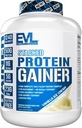 Evalution Nutrition Stacked Protein Gainer, 50 Grams Whey Protein Powder Complex, 251 Grams ogljikovi hidrati, Gradite mišice, Recovery, Post Workout, Gluten-free (Vanilla sladoled, 6 LB)