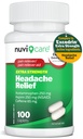 Glavobol Relief z acetaminofenom 250 mg, Aspirin (NSAID) 250 mg, Kofein 65 mg - začasna olajšava manjših bolečin in bolečin - v primerjavi z Excedrenom Dodatna moč bolečina Reliever (100 kapsul)