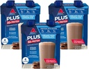 Atkins Creamy Milk Chocolate PLUS Protein Shake, 30g Protein, 7g Fiber, 2g Net Carb, 1g Sladkor, Keto prijazno, Nizki ogljikovi hidrati, Visoko beljakovinski napitek, 12 Štetje