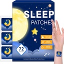 72 Pack spalni obliži za odrasle Dodatna moč, Enostaven spalni obliž z Valerian & Melatonin obliži, Dolga zadnja noč za moške in ženske