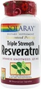Solaray Triple Jakost Resveratrol - 225 mg - 60 Vegetarijanskih kapsul