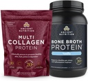 Ancient Nutrition Multi colagen Protein Powder, brez arome, 100 Servings + Cone Broth Protein Powder, Vanilla, 40 Servings