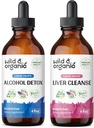 Razstrupljanje z divjim in organskim alkoholom tinktura 4 fl oz in čiščenje jeter tinktura 4 fl oz
