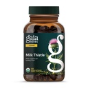 Gaia Herbs Milk Thistle - Jetrna dopolnila in čistilna podpora za ohranjanje zdrave funkcije jeter* - 120 Veganskih kapsul (40-dnevna oskrba)
