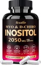 Bualle Myo-Inositol & D-Chiro Inositol Dodatek (40:1) Mešanica za podporo Hormonovo ravnovesje za ženske
