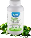 One Planet Nutrition Nano Vitamin C - vodni topen vitamin C za moške in ženske, naravni ne-GMO Vitamin C za imuno podporo, dobra absorpcija in biorazpoložljivost, vitamin C majhne kapsule, 120 kapsul